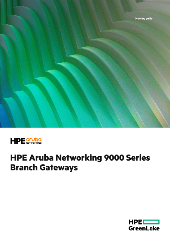 HPE Aruba Networking 9000 Series Branch Gateways thumbnail