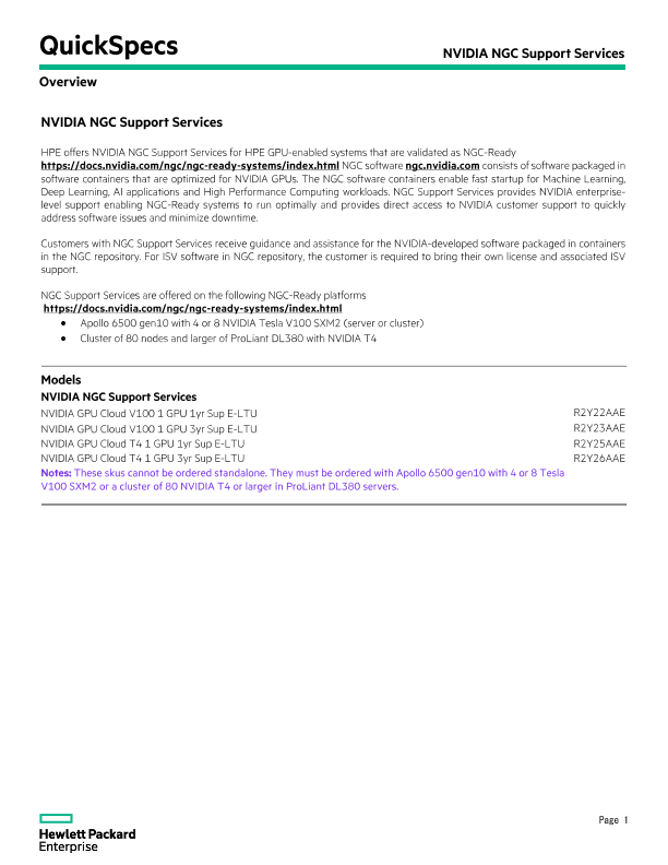NVIDIA NGC Support Services thumbnail