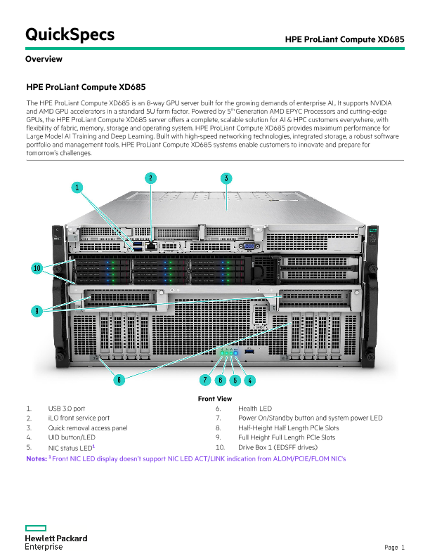 HPE ProLiant Compute XD685 thumbnail