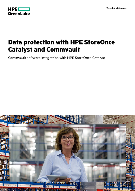 HPE Reference Configuration for data protection with HPE StoreOnce Catalyst and Commvault thumbnail