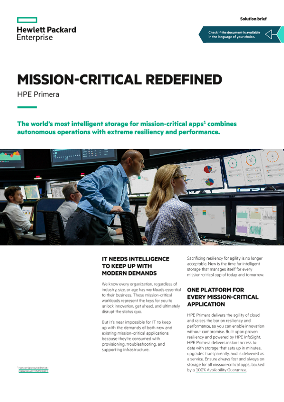 Mission-critical redefined solution brief thumbnail