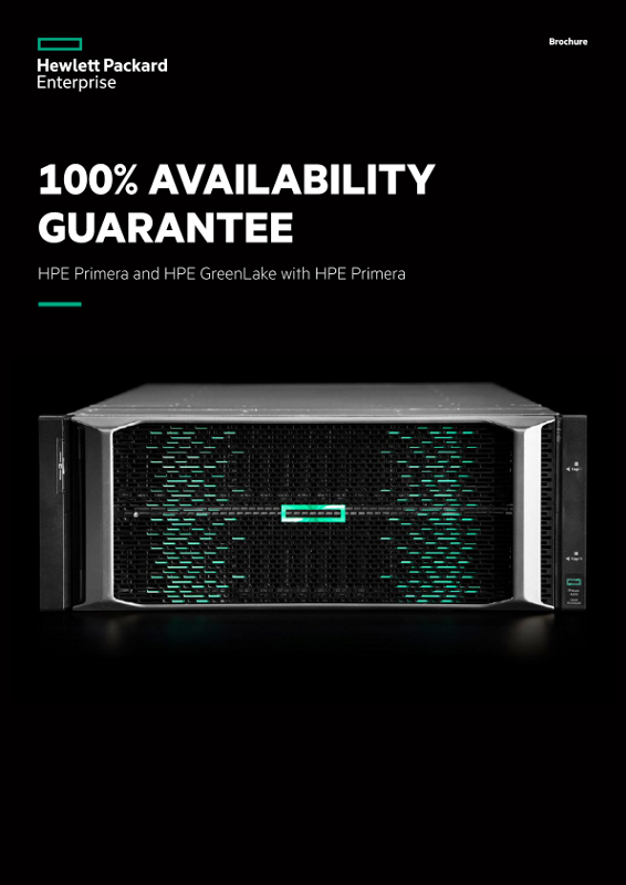 100% Availability Guarantee – HPE Primera and HPE GreenLake with HPE Primera brochure thumbnail
