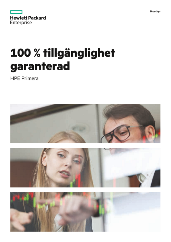 100 % tillgänglighet garanterad – HPE Primera-broschyr thumbnail