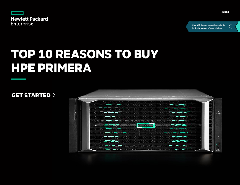 Top 10 reasons to buy HPE Primera interactive brochure thumbnail