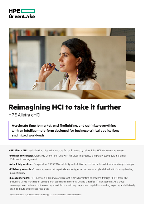 Reimagining HCI to take it further – HPE Alletra dHCI thumbnail