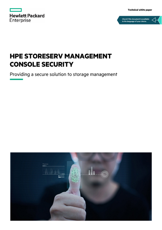 HPE StoreServ Management Console Security technical white paper thumbnail