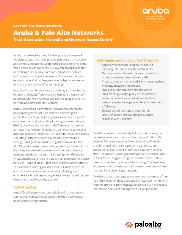 Palo Alto Networks Partner Solution Overview thumbnail