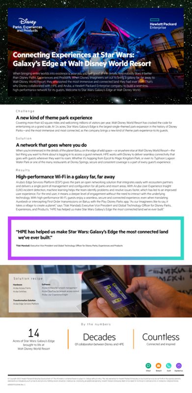 Connecting Experiences at Star Wars: Galaxy’s Edge at Walt Disney World Resort success story thumbnail