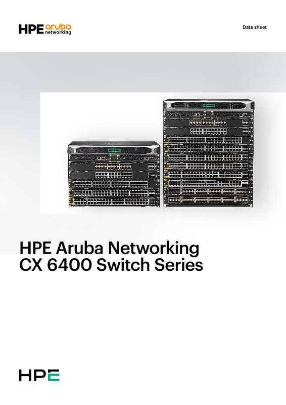 HPE Aruba Networking CX 6400 Switch Series thumbnail