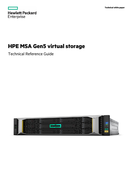 HPE MSA Gen5 virtual storage: Technical Reference Guide thumbnail