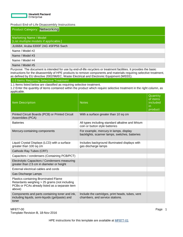 HPE Aruba Networking 6300F JL668A Switch thumbnail