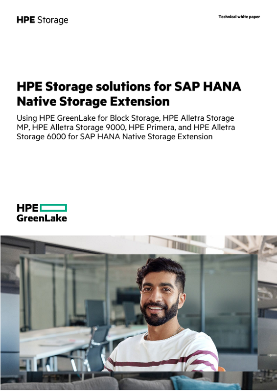 HPE Storage Solutions for SAP HANA Native Storage Extension thumbnail