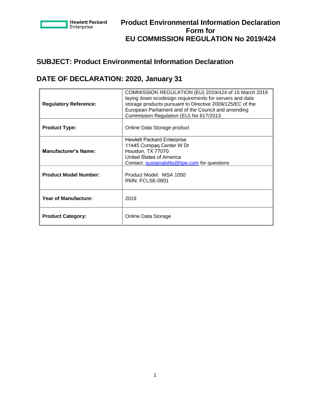 HPE MSA 1050 thumbnail