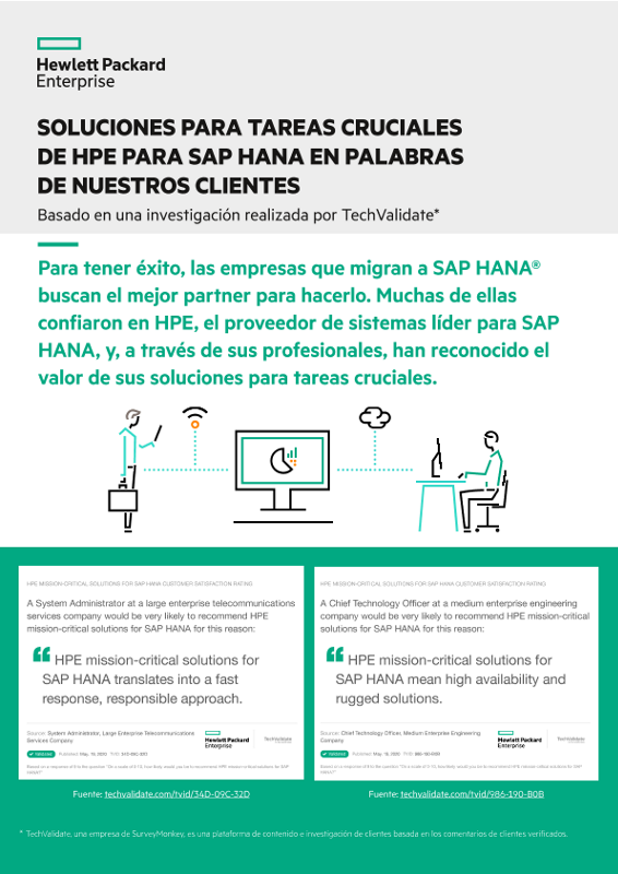 Infografía: «Soluciones para tareas cruciales de HPE para SAP HANA en palabras de nuestros clientes» thumbnail