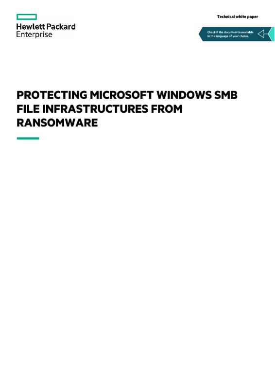 Protecting Microsoft Windows SMB file infrastructures from ransomware thumbnail