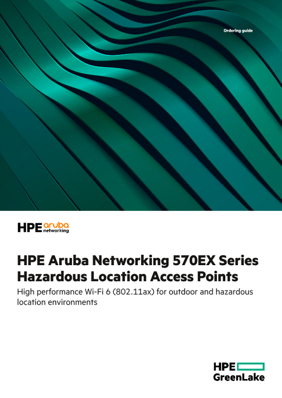 HPE Aruba Networking 570EX Series Hazardous Location Access Points thumbnail