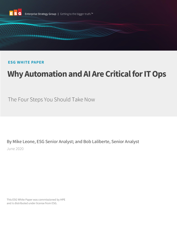 ESG Report: Why Automation and AI Are Critical for IT Ops thumbnail