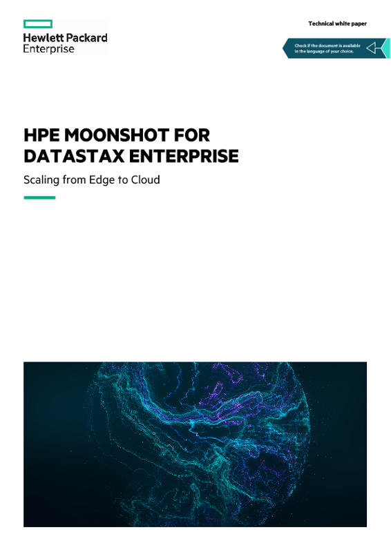 HPE Moonshot for DataStax Enterprise technical white paper thumbnail