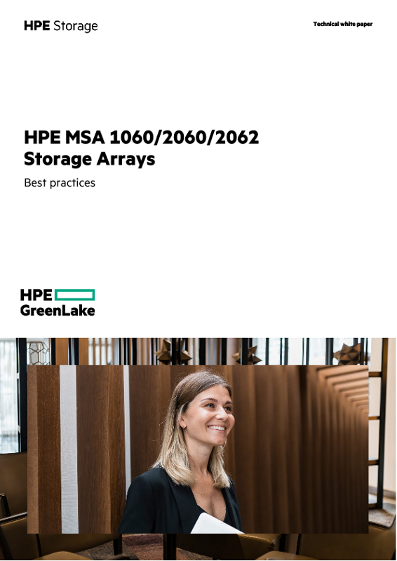 HPE MSA 1060/2060/2062 Storage Arrays Best Practices thumbnail