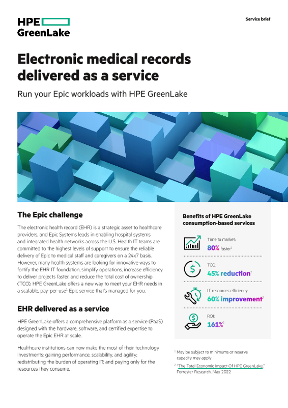 Electronic medical records delivered as a service thumbnail