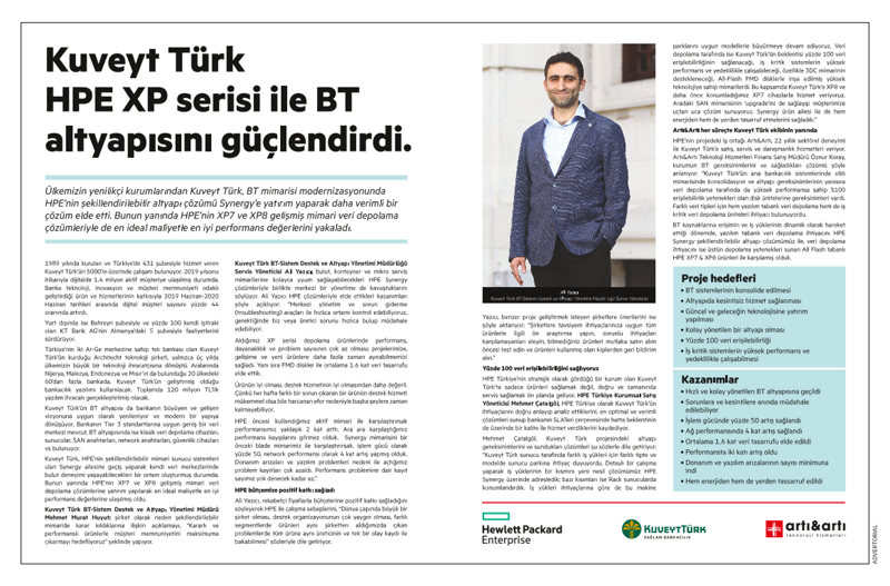 Kuveyt Türk HPE XP Serisi ile BT altyapısını güçlendirdi. thumbnail