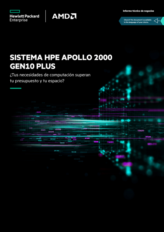 HPE Apollo 2000 GEN10+, la plataforma optimizada para la densidad thumbnail