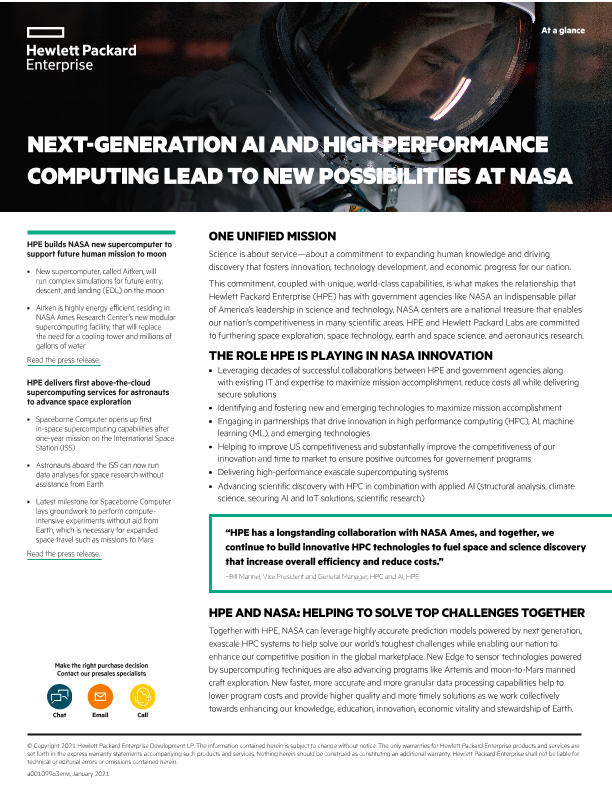 Next-generation AI and high performance computing lead to new possibilities at NASA, brief thumbnail