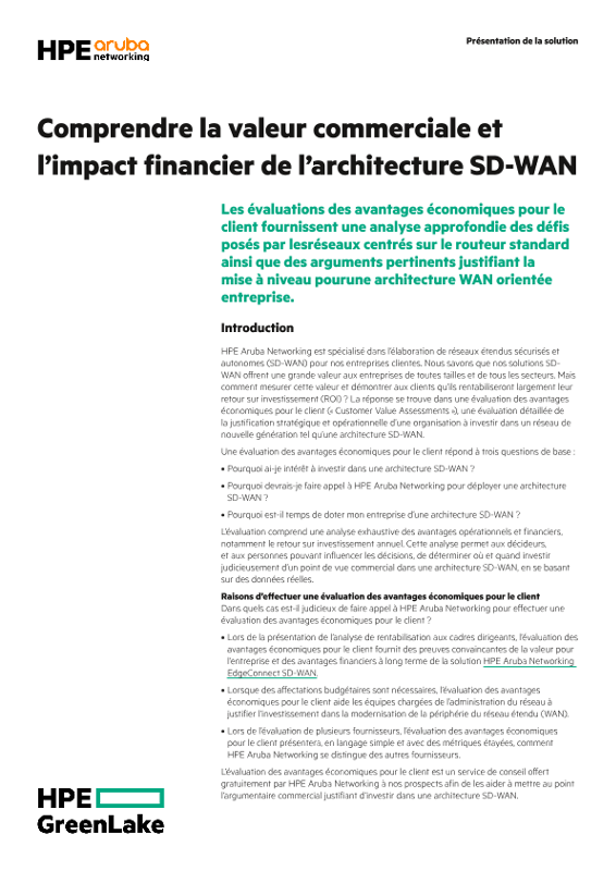 Comprendre la valeur commerciale et l’impact financier de l’architecture SD-WAN thumbnail