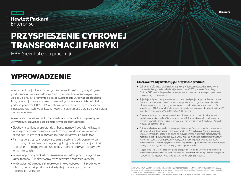 Przyspieszenie cyfrowej transformacji fabryki thumbnail