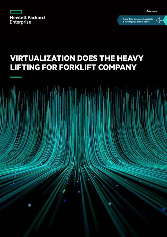Virtualization does the heavy lifting for forklift company brochure thumbnail