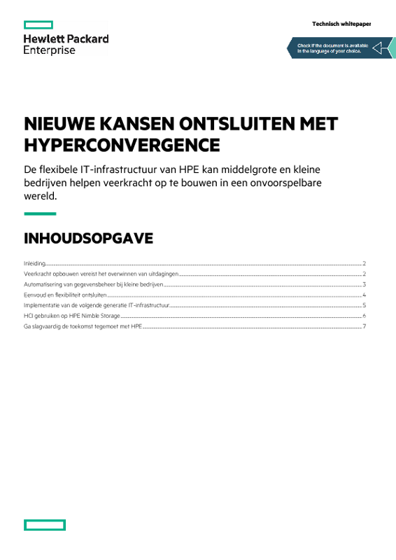 Nieuwe kansen ontsluiten met hyperconvergence, technisch whitepaper thumbnail
