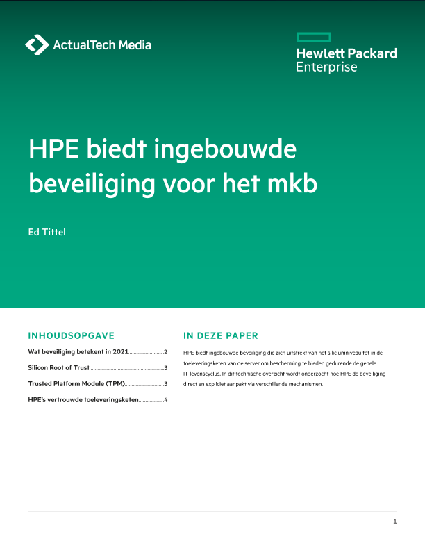 HPE biedt ingebouwde beveiliging voor het mkb thumbnail
