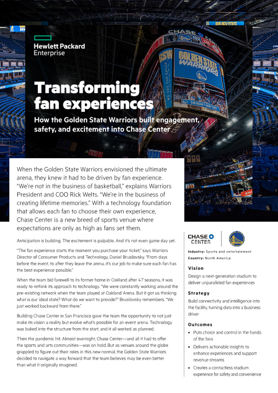 Transforming fan experiences – Chase Center thumbnail