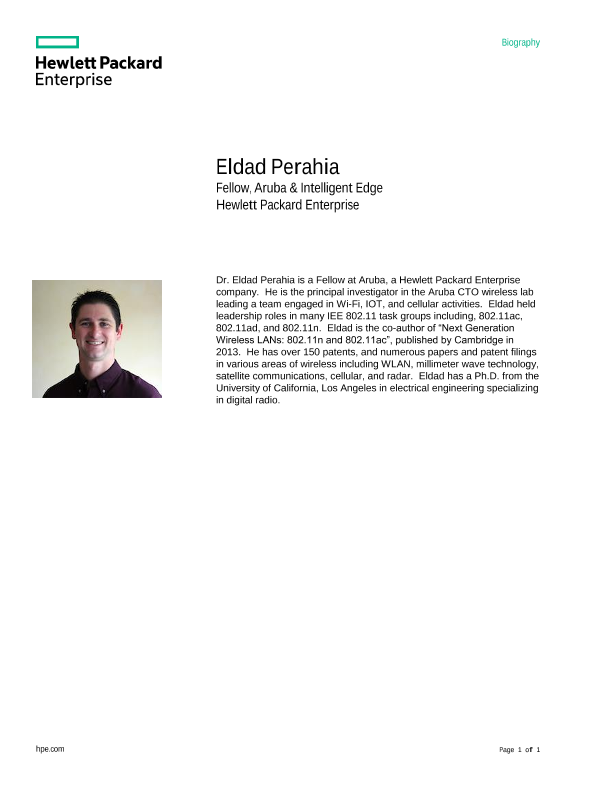 Eldad Perahia Biography thumbnail