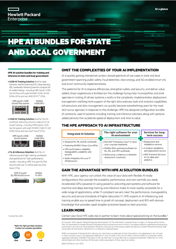 HPE AI Bundles for State and Local Government thumbnail