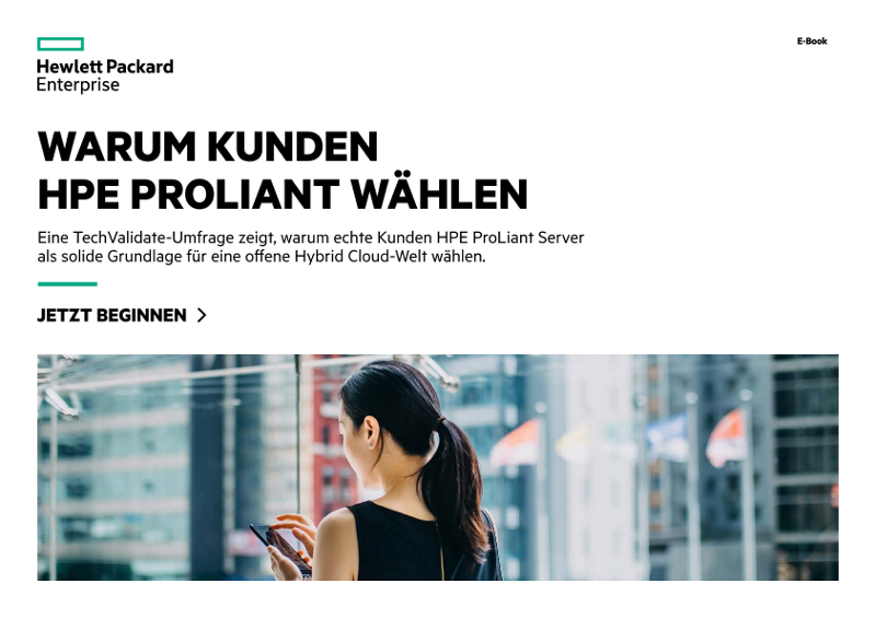 Warum Kunden HPE ProLiant wählen - E-Book thumbnail