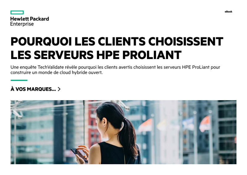 Pourquoi les clients choisissent les serveurs HPE ProLiant - eBook thumbnail