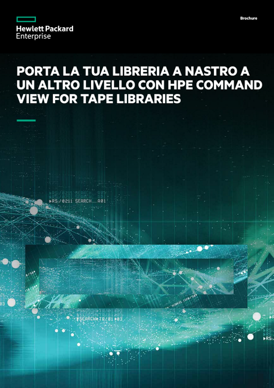 Porta La Tua Libreria A A Nastro A Un Altro Livello Con HPE Command View For Tape Libraries thumbnail