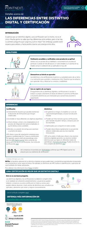 Infografía: Detalles acerca de las diferencias entre distintivo digital y certificación thumbnail