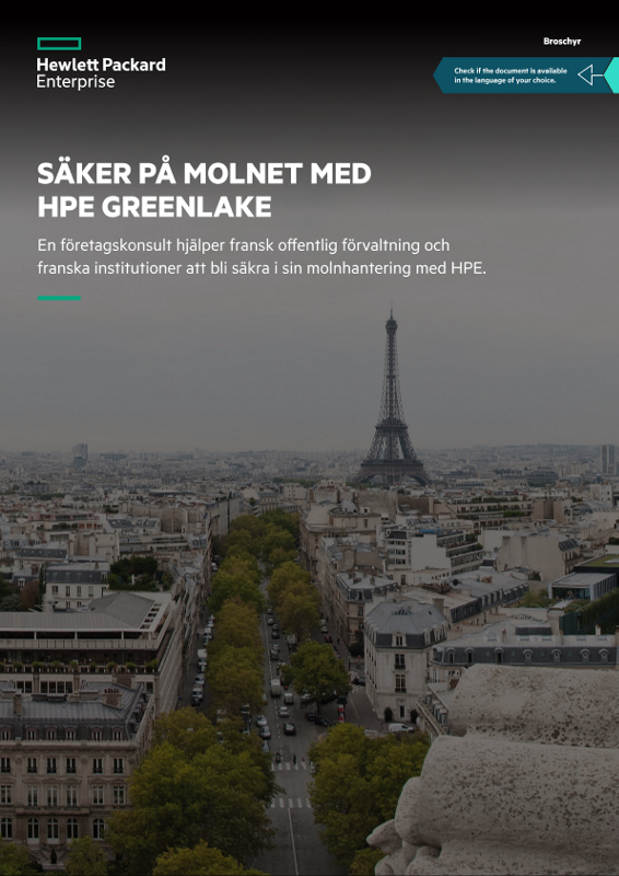 Skingra molnen kring molnet med HPE GreenLake broschyr thumbnail