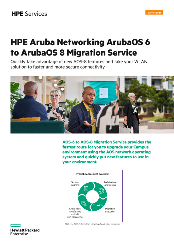 HPE Aruba Networking ArubaOS 6 to ArubaOS 8 Migration service thumbnail