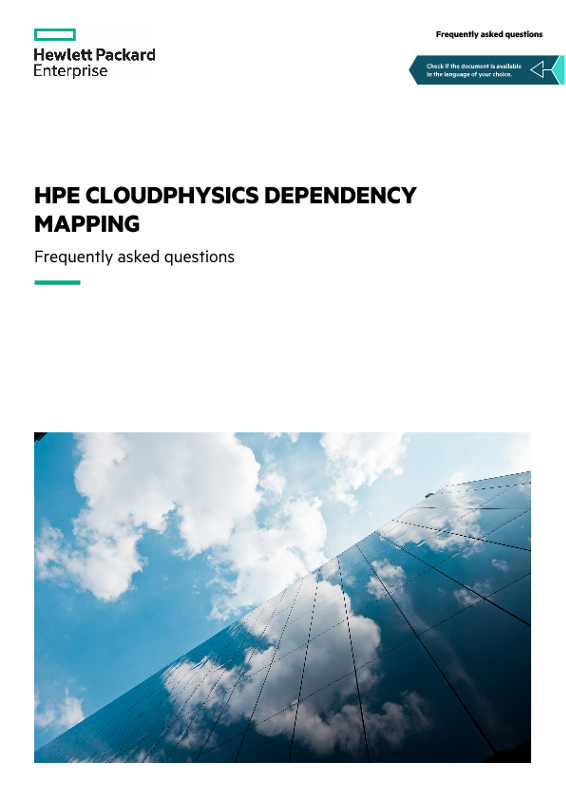 HPE CloudPhysics Dependency Mapping - Frequently asked questions thumbnail