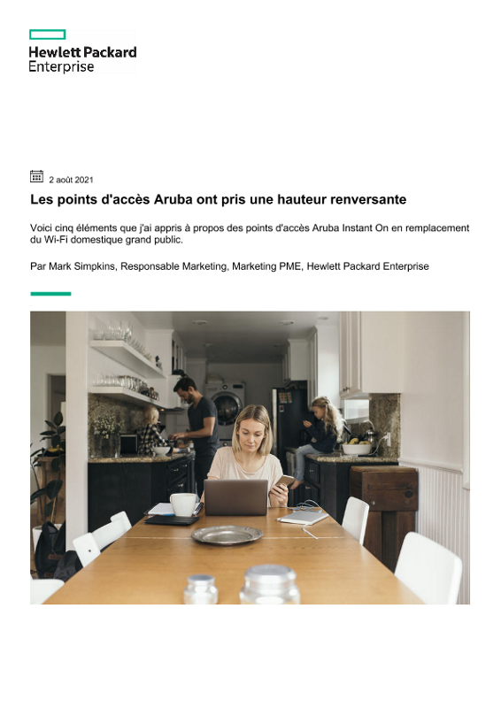 Les points d’accès HPE Aruba Networking ont pris une hauteur renversante thumbnail