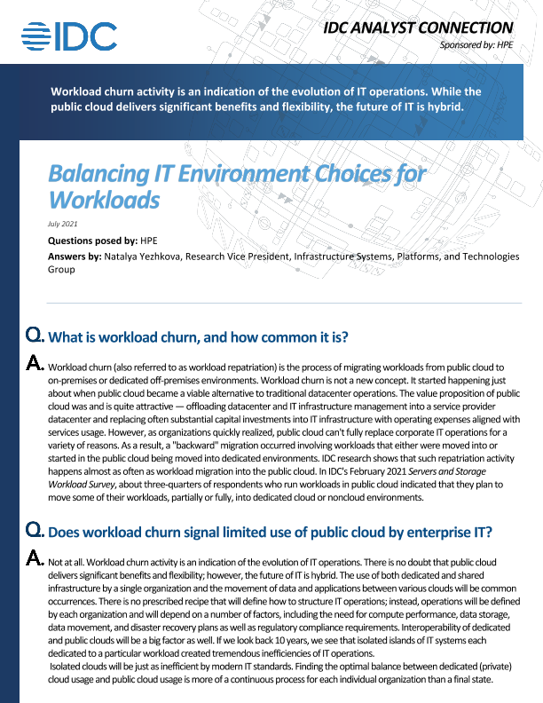 Balancing IT Environment Choices for Workloads thumbnail