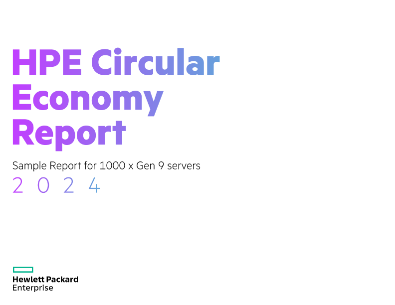 HPE Circular Economy Report thumbnail
