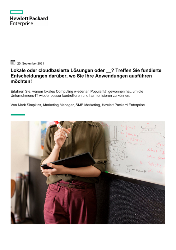 Lokale oder cloudbasierte Lösungen oder __? Treffen Sie fundierte Entscheidungen darüber, wo Sie Ihre Anwendungen ausführen möchten! thumbnail