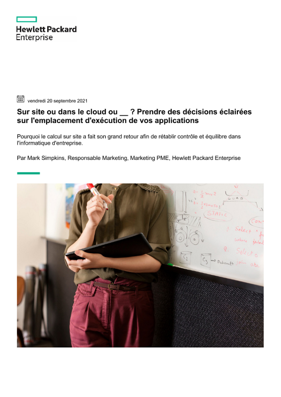 Sur site ou dans le cloud ou ? Prendre des décisions éclairées sur l’emplacement d’exécution de vos applications thumbnail