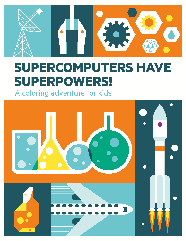 Supercomputers have Superpowers Coloring Book thumbnail