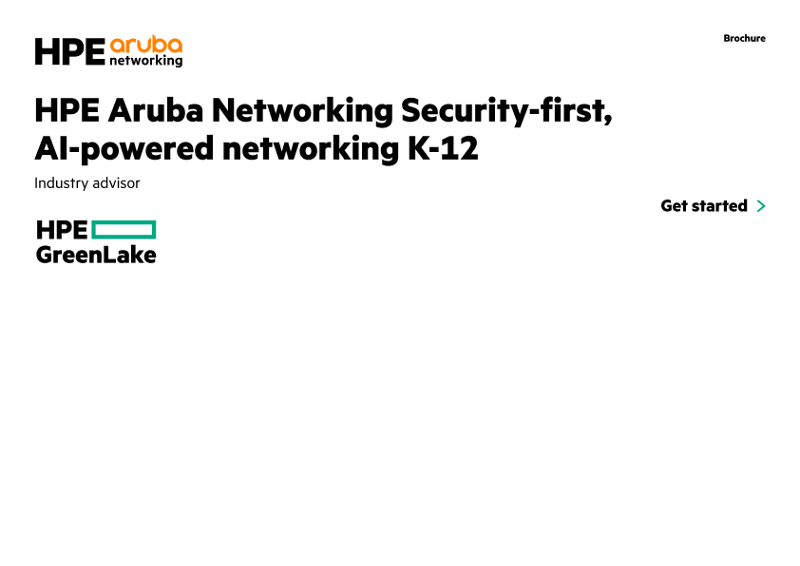 HPE Aruba Networking Security-first, AI-powered networking K-12 thumbnail