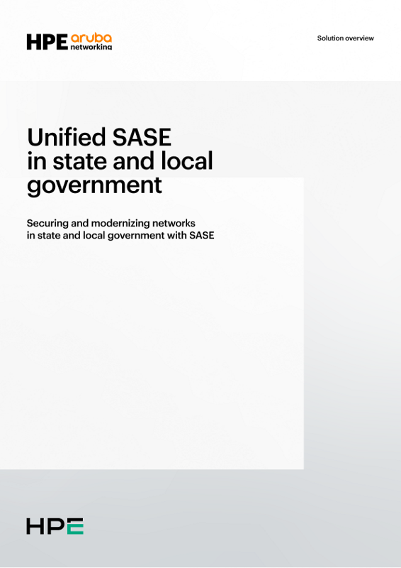 Protecting and modernizing networks for state and local government with unified SASE thumbnail